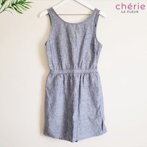 Gap | Denim-Style Blue Chambray Linen Dress - S